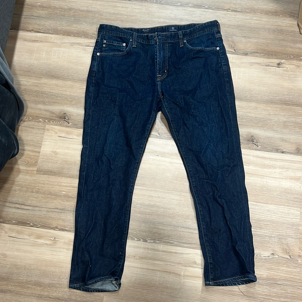 AG dark blue slim straight jeans men’s 36x32